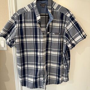 Men's Blue Plaid Shirt